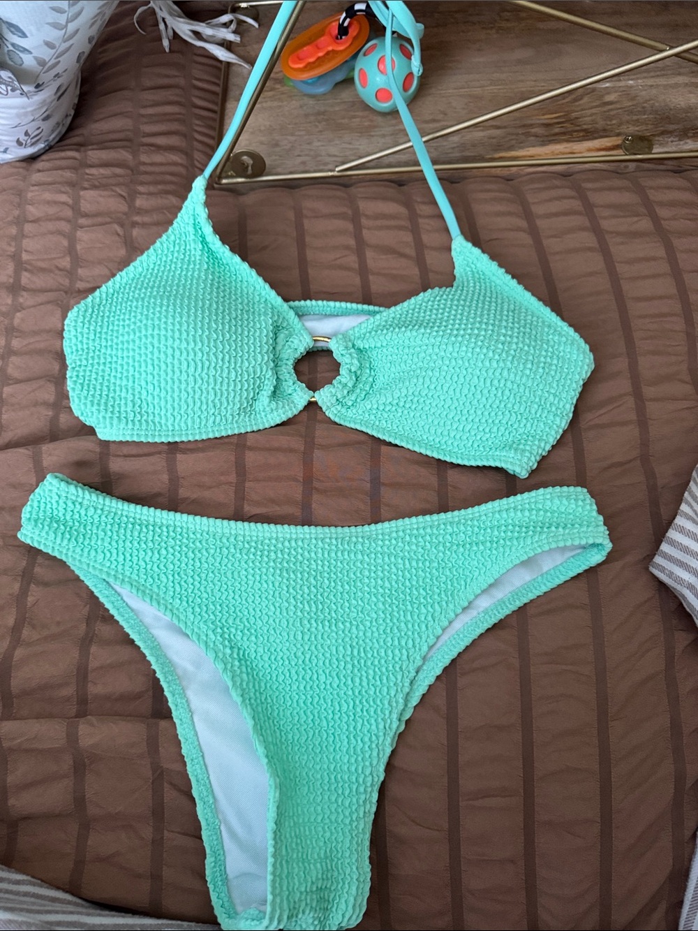 Green Two-Piece Bikini Set